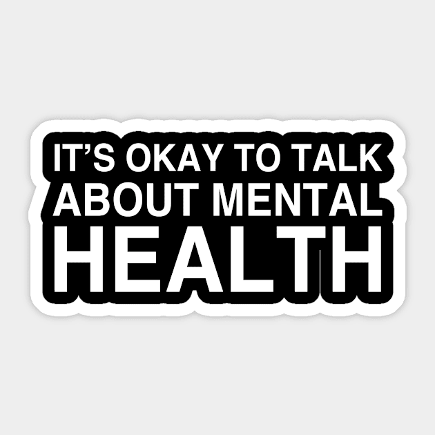 It's Okay To Talk About Mental Health Sticker by Periaz